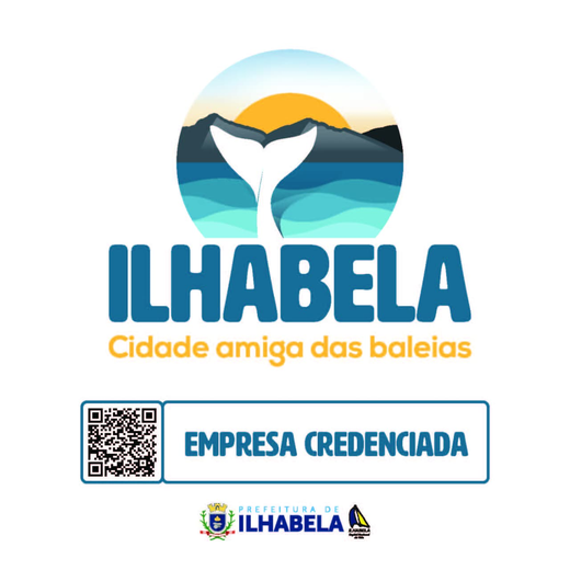 Selo Ilhabela Cidade Amiga das Baleias — empresa credenciada